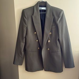 Green Zara Blazer